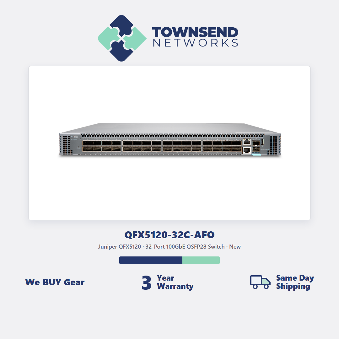 Juniper QFX5120-32C-AFO 32-Port Switch QSFP28 — New