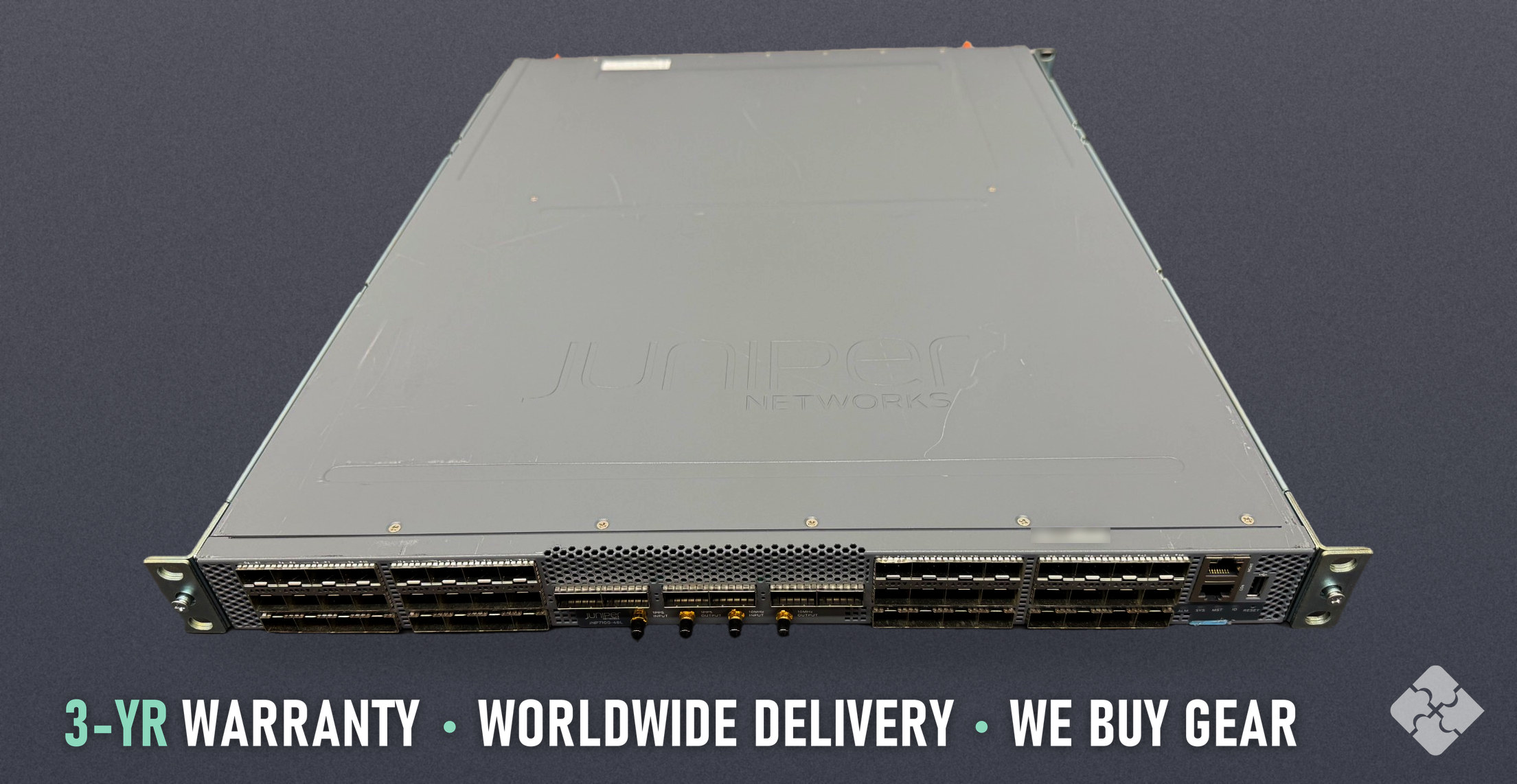 Juniper ACX7100-48L-DC-AO / ACX7100 chassis with 48 SFP56 / 6 QSFP56-DD, DC PSU, AFO