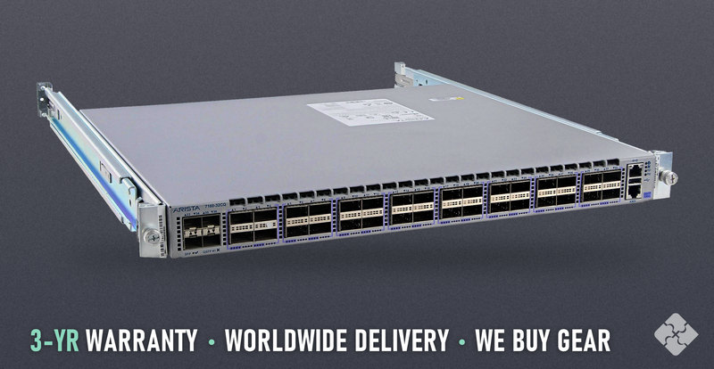 Arista DCS-7160-32CQ-R / 32 ports of 100GbE QSFP28, Tested & Guaranteed