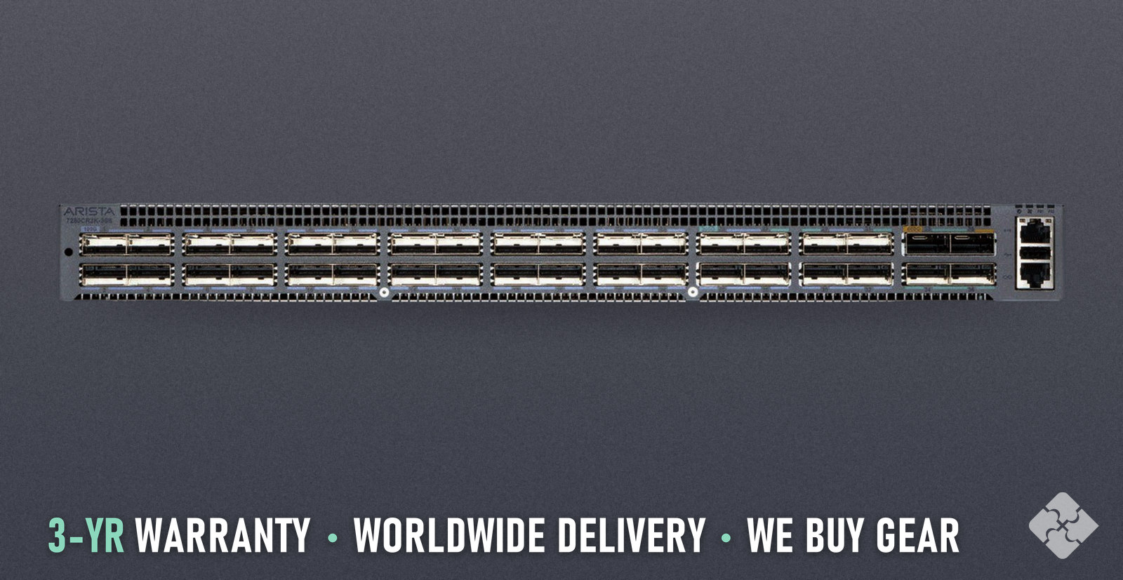 DCS-7280CR3-32P4-R Arista 7280CR3 switch, 32x 100GbE QSFP28 and 4x 400GbE OSFP