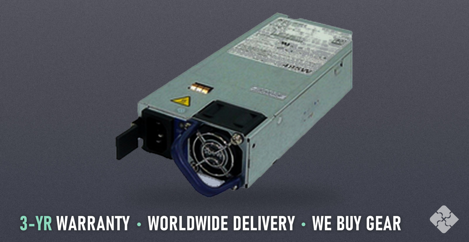 PWR-511-DC-BLUE Arista, 500 W DC power supply, blue airflow (rear-to-front)