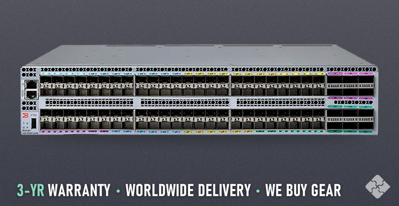 BR-VDX6940-144S-AC-R Brocade switch, 96x 10GbE SFP+ and 12x 40GbE QSFP+