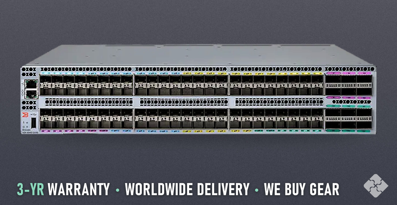 BR-VDX6940-144S-AC-R Brocade switch, 96x 10GbE SFP+ and 12x 40GbE QSFP+