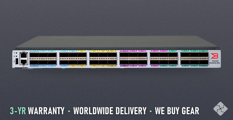 BR-VDX6940-36Q-AC-F Brocade switch, 36x 40GbE QSFP+
