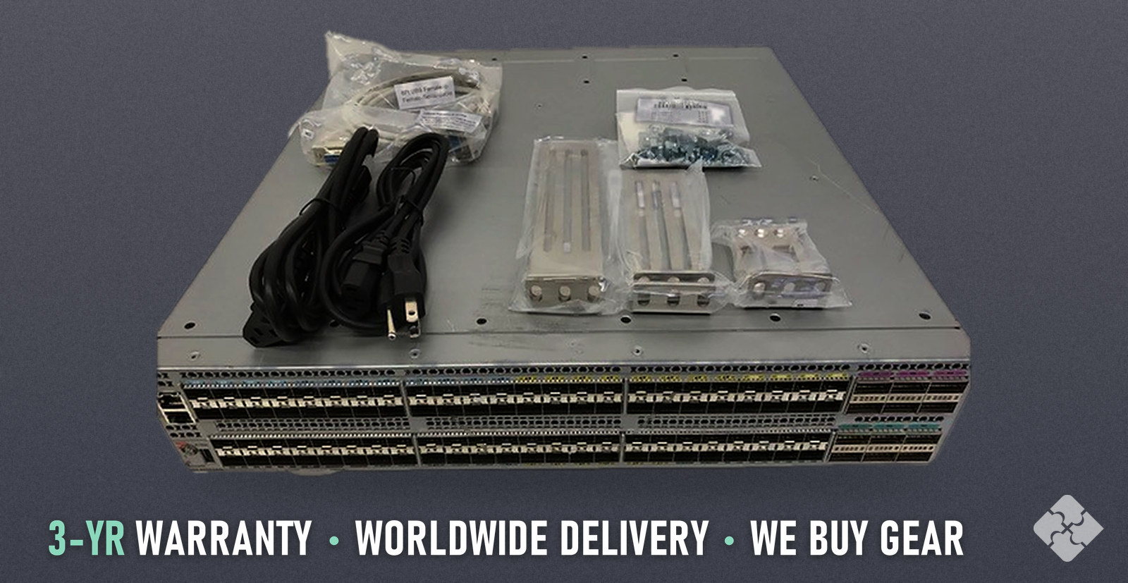 BR-VDX6940-64S-AC-F Brocade switch, 64x 10GbE SFP+ (+32 by licence)