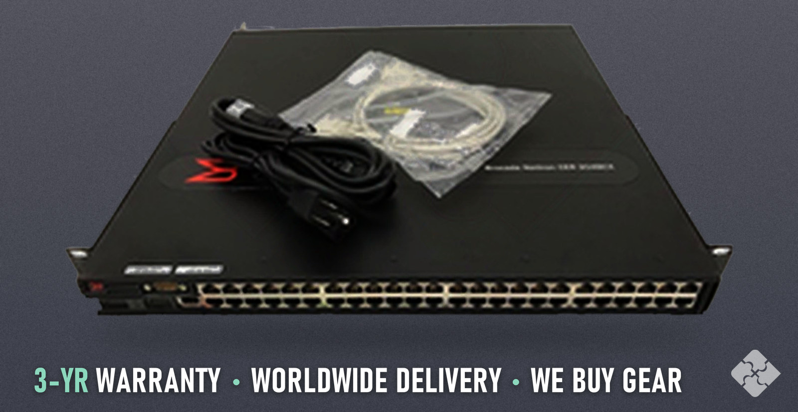 NI-CER-2048CX-AC Brocade router, 48x 1GbE RJ45 and 2x 10GbE XFP
