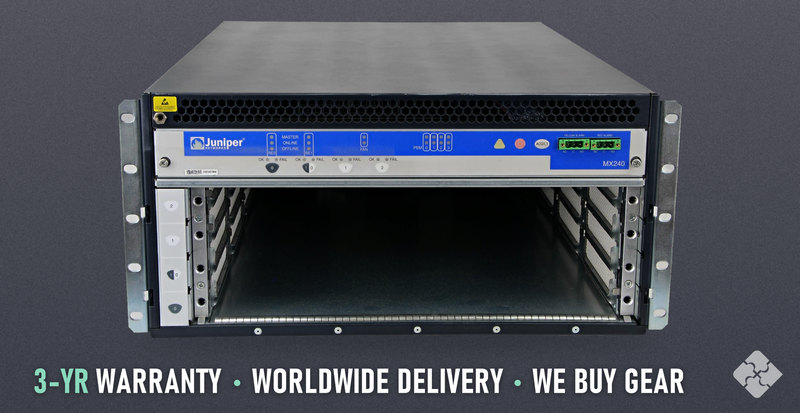Juniper CHAS-BP-MX240 / MX240 bare chassis, empty sheet-metal enclosure only -- no Routing Engine
