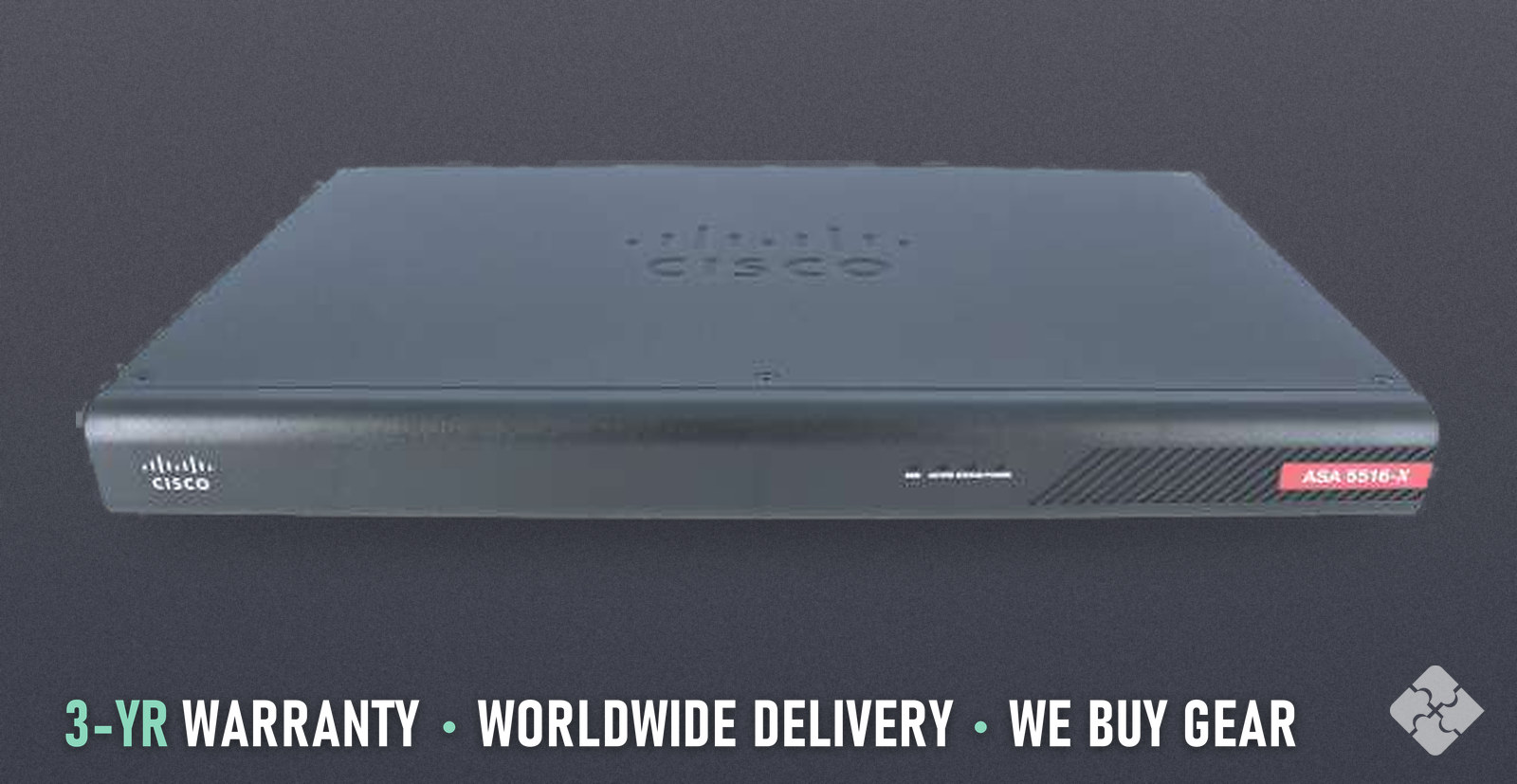 Cisco ASA5516-K9 / ASA 5516-X with SW, 8GE Data, 1GE Mgmt, AC, 3DES/AES, Tested & Guaranteed