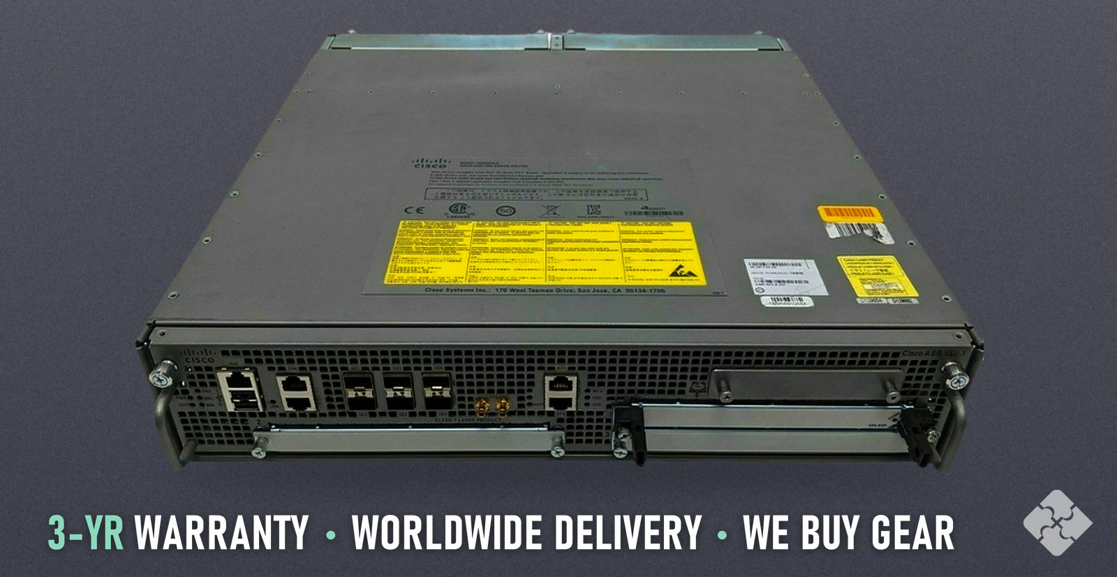 ASR1002-X Cisco ASR1002 router, 6x 1GbE SFP