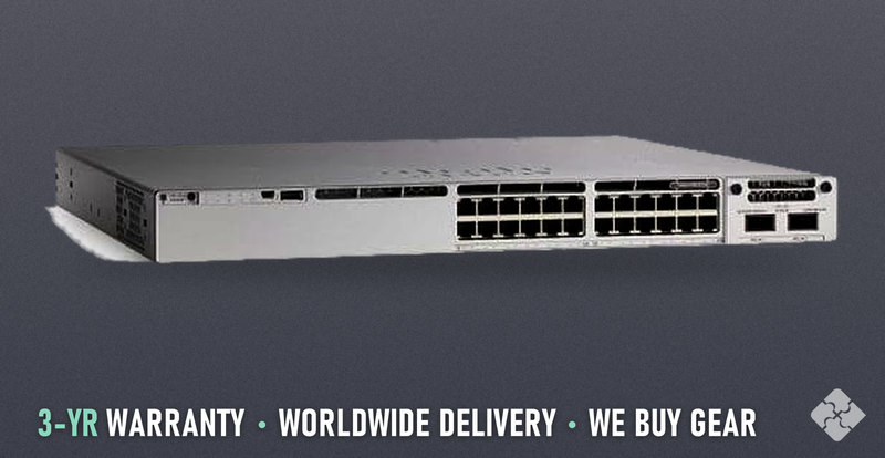 Cisco C9300L-24T-4X-E / 24 ports of 1GbE RJ45 and 4 ports of 1/10GbE SFP+, Tested & Guaranteed