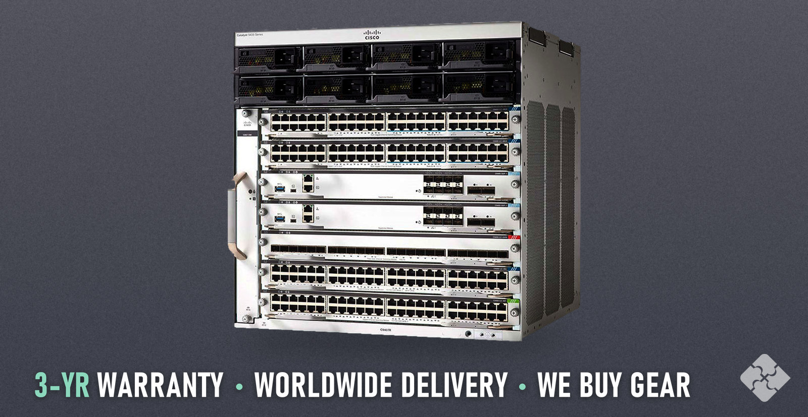 C9407R Cisco, Catalyst 9400 7-slot modular chassis