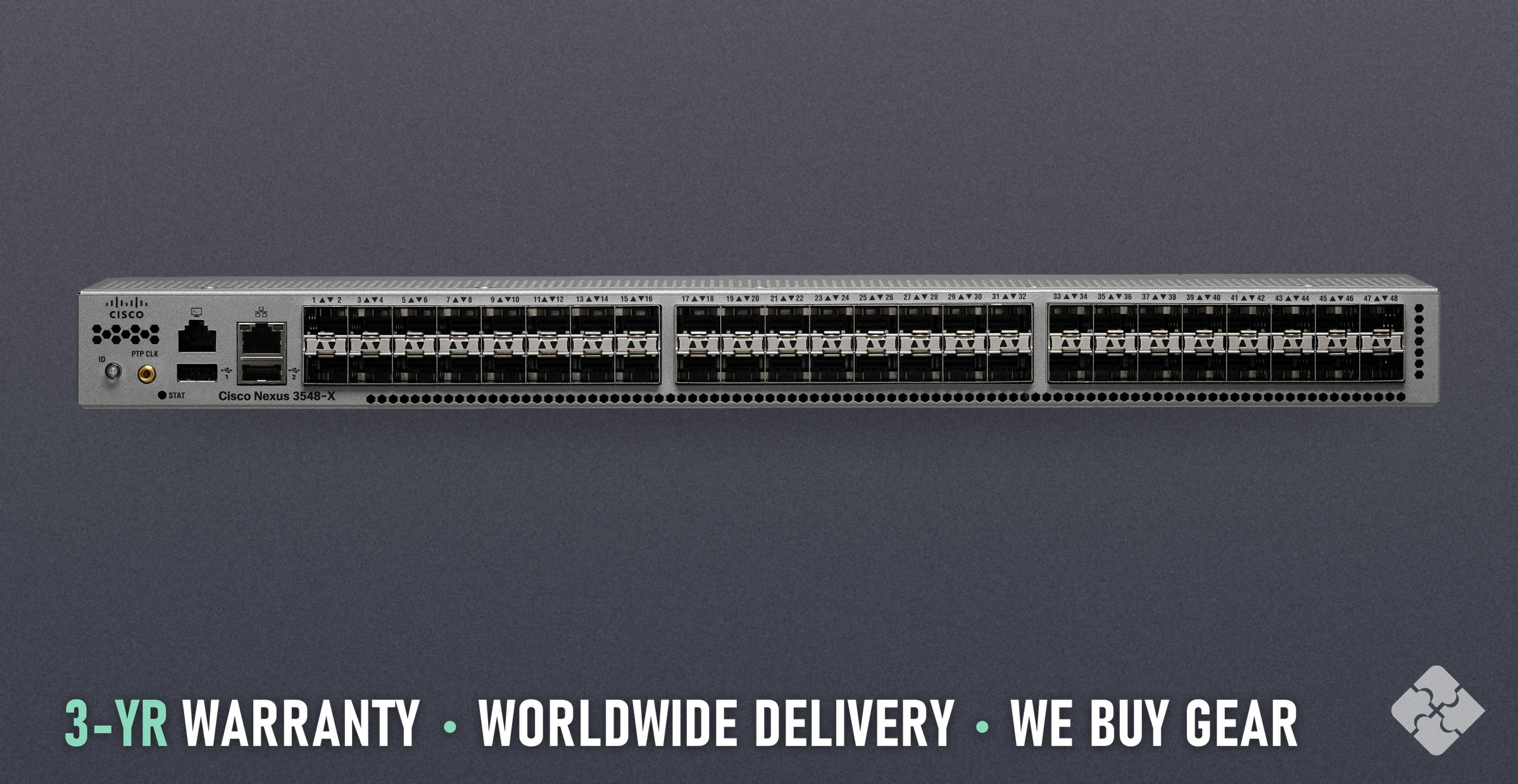 Cisco N3K-C3548P-10G / 48 ports of 1/10GbE SFP+, Tested & Guaranteed