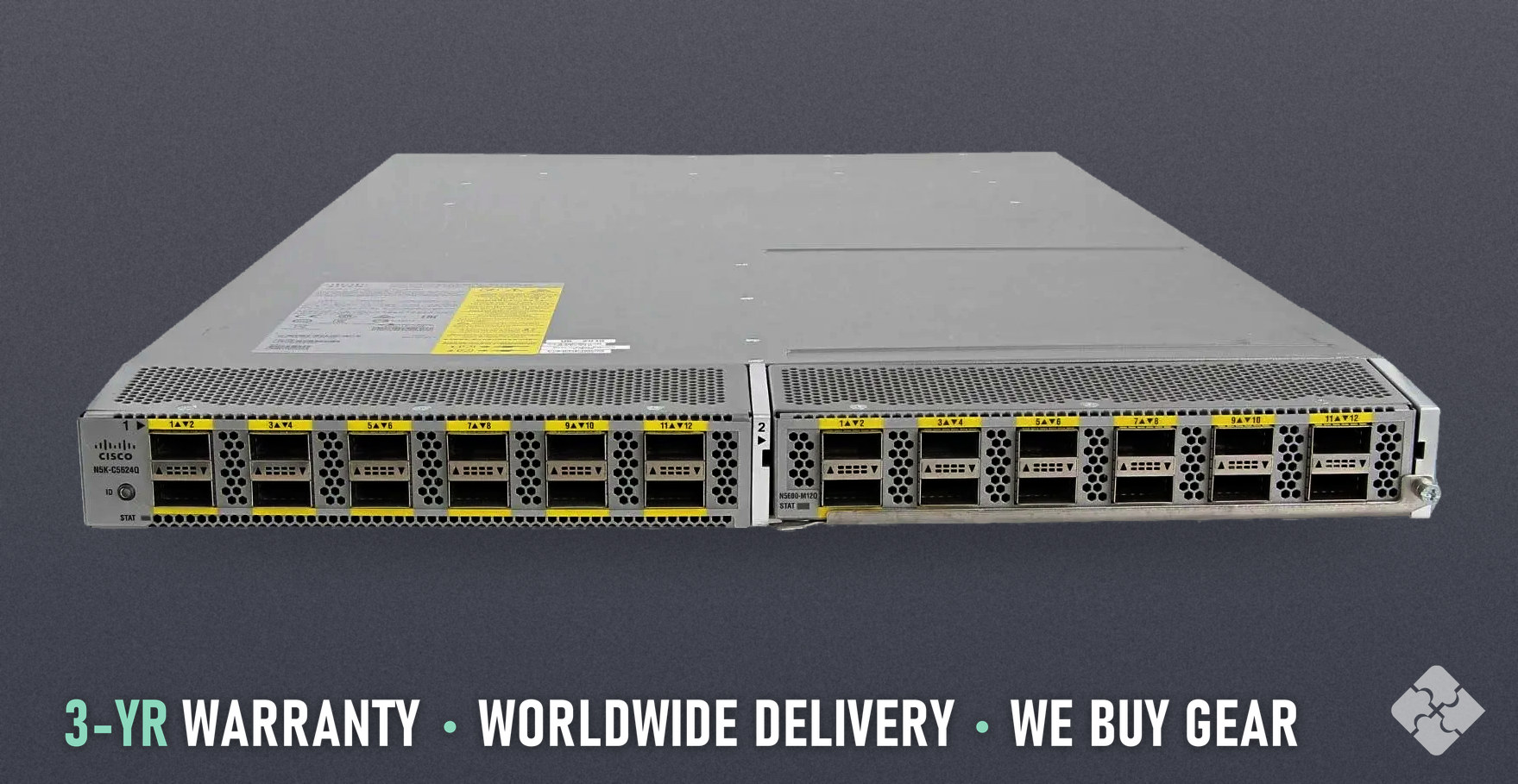 Cisco N5K-C5624Q / 12 ports of 40GbE QSFP+, Tested & Guaranteed