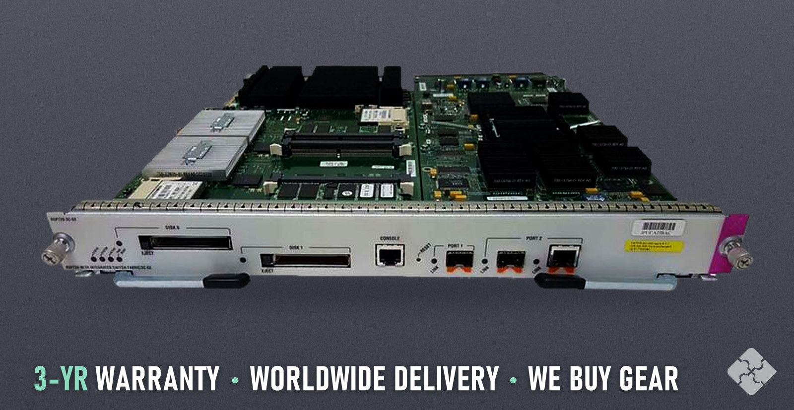 Cisco RSP720-3C-GE / 7600 Route Switch Processor 720Gbps Fabric PFC3C GE, Tested & Guaranteed