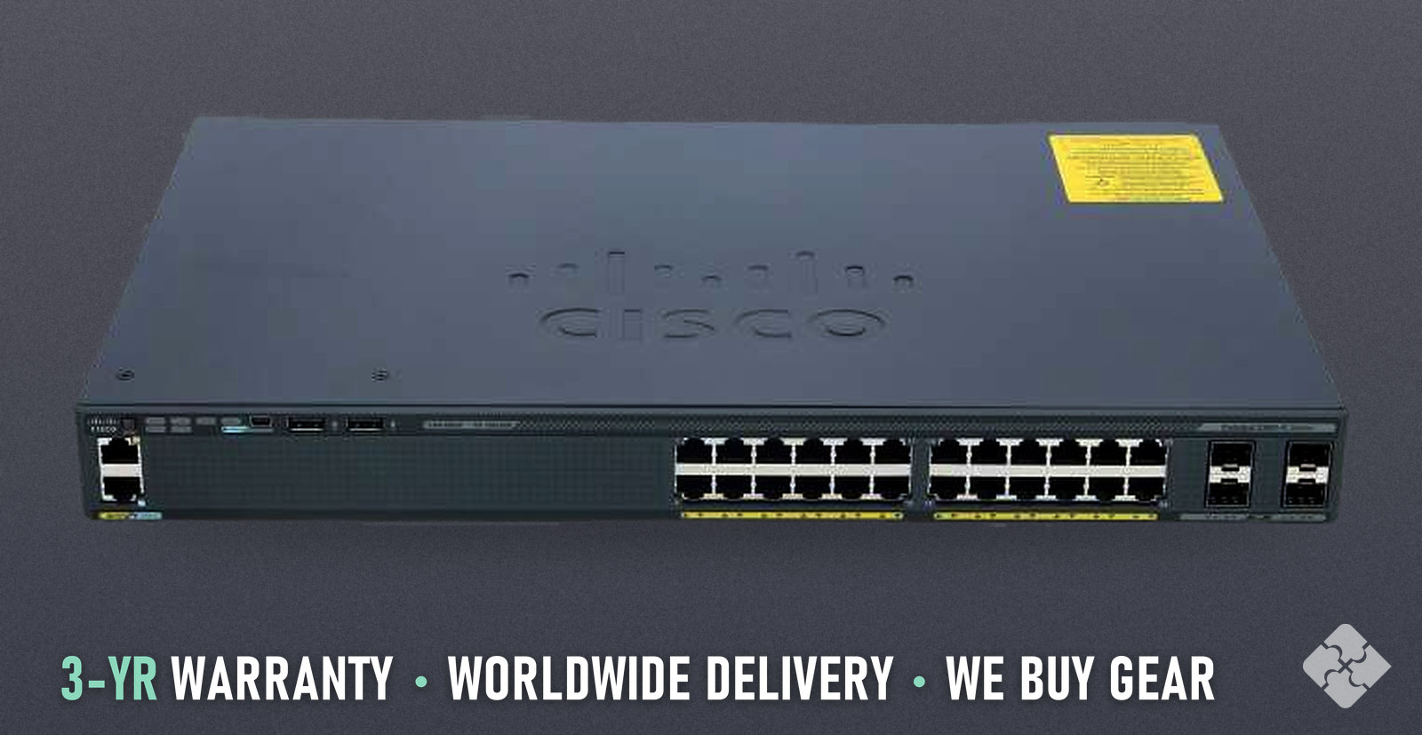 Cisco WS-C2960X-24TD-L / Catalyst 2960-X 24 GigE, 2 x 10G SFP+, LAN Base, Tested & Guaranteed