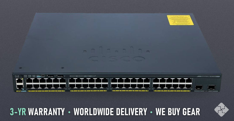 Cisco WS-C2960X-48FPD-L / Catalyst 2960-X 48 GigE PoE 740W 2 x 10G SFP+ LAN Base
