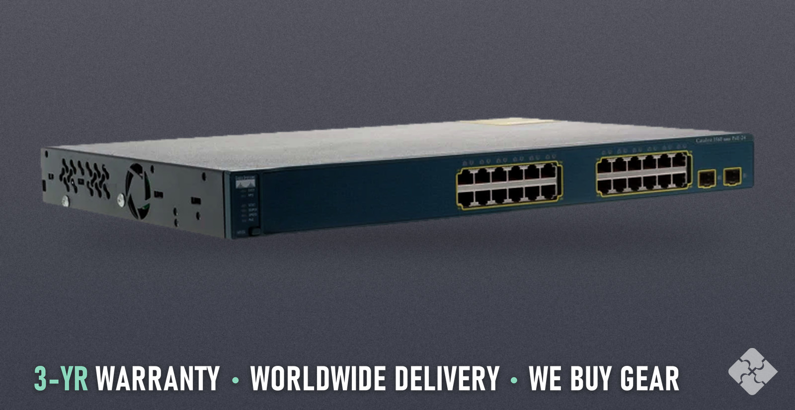 Cisco WS-C3560-24PS-S / Catalyst 3560 24 10/100 PoE + 2 SFP Standard Image, Tested & Guaranteed