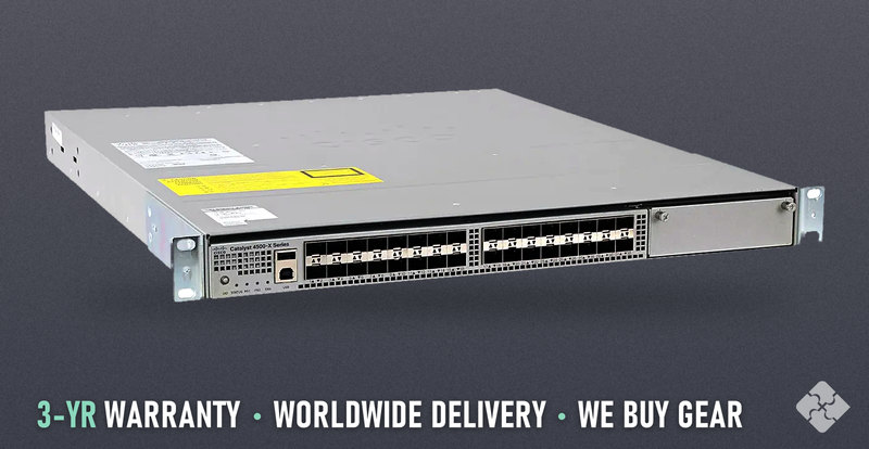 Cisco WS-C4500X-32SFP+ / Cat4500-X 32 Port 10GE IP Base, Front-to-Back Cooling, no PS