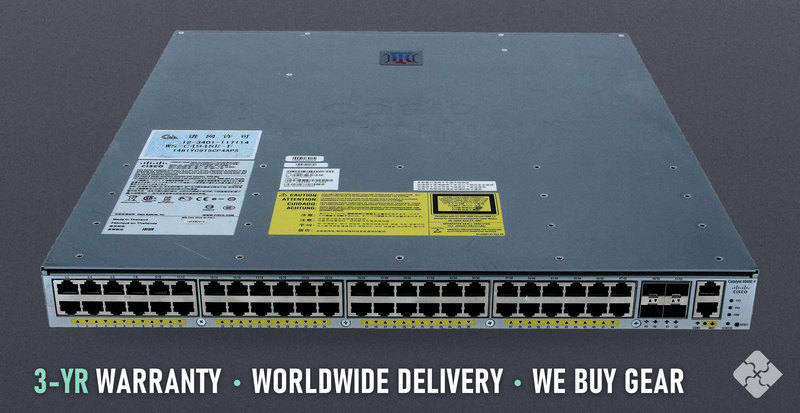Cisco WS-C4948E-F-E / 48 ports of 1GbE RJ45 and 4 ports of 10GbE SFP+, Tested & Guaranteed