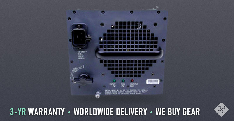 Cisco WS-CAC-1300W / 1300 W AC supply for Catalyst 6500 chassis, Tested & Guaranteed
