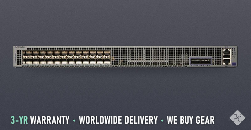 Arista DCS-7020SR-24C2-F / 24 ports of 10GbE SFP+ and 2 ports of 100GbE QSFP28, Tested & Guaranteed