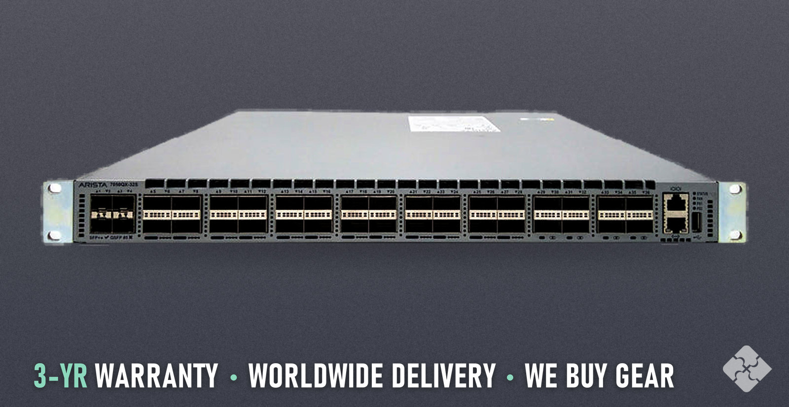Arista DCS-7050QX2-32S-F / 32 ports of 40GbE QSFP+, Tested & Guaranteed