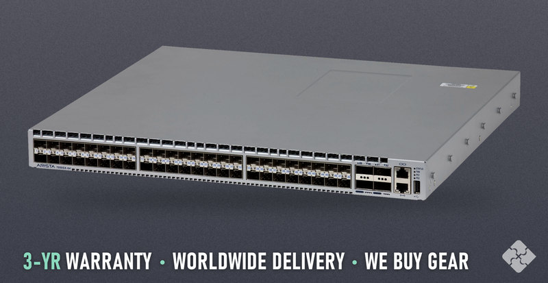 Arista DCS-7050SX-64-F / 48 ports of 10GbE SFP+ and 4 ports of 40GbE QSFP+, Tested & Guaranteed