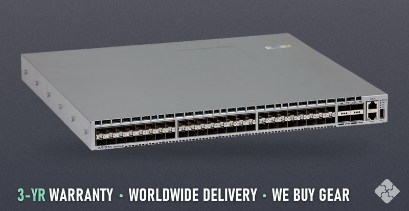 DCS-7050SX-64-R Arista 7050SX switch, 48x 1/10GbE SFP+ and 4x 40GbE QSFP+