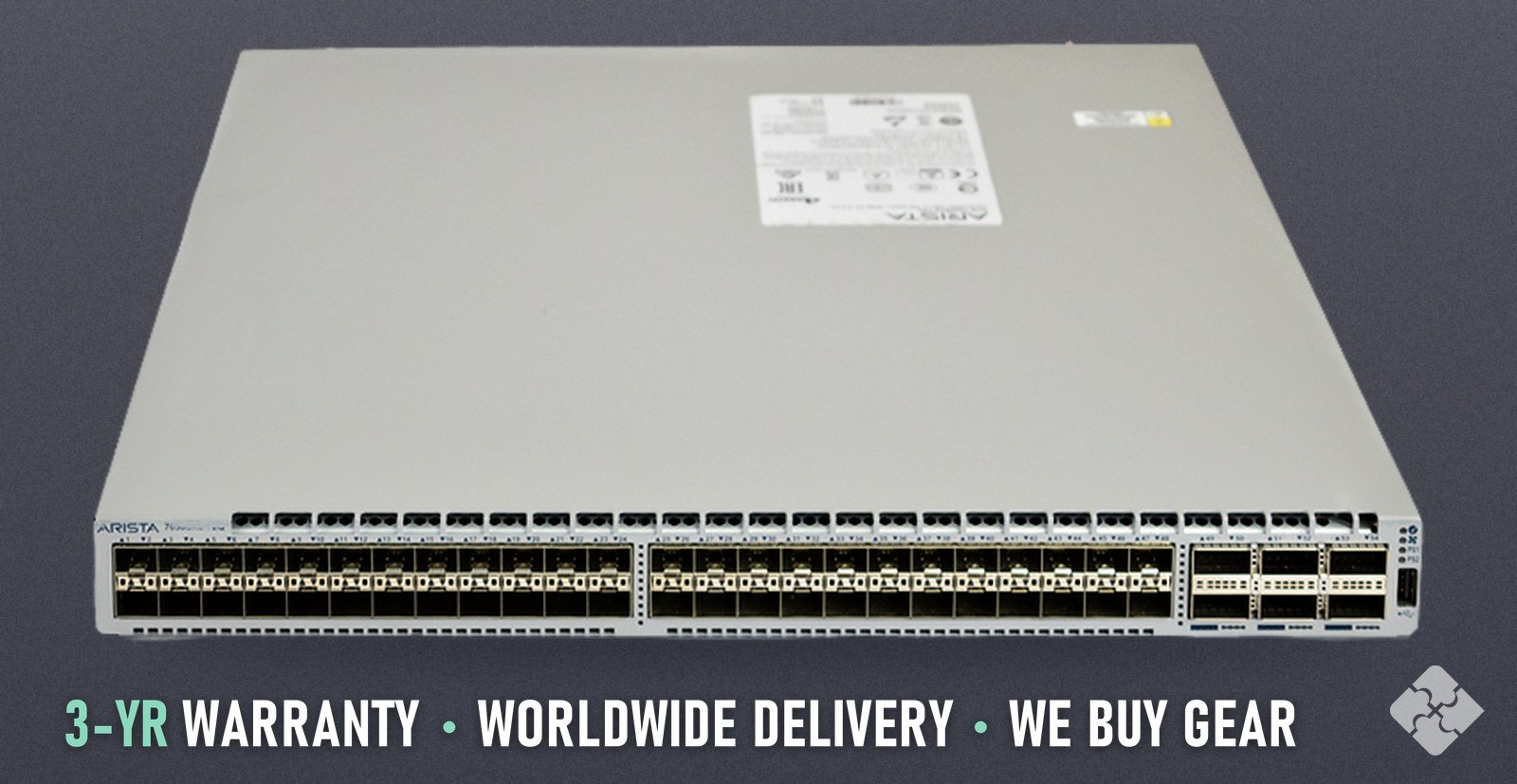 DCS-7050SX2-72Q-R Arista 7050SX2 switch, 48x 10GbE SFP+ and 6x 40GbE QSFP+