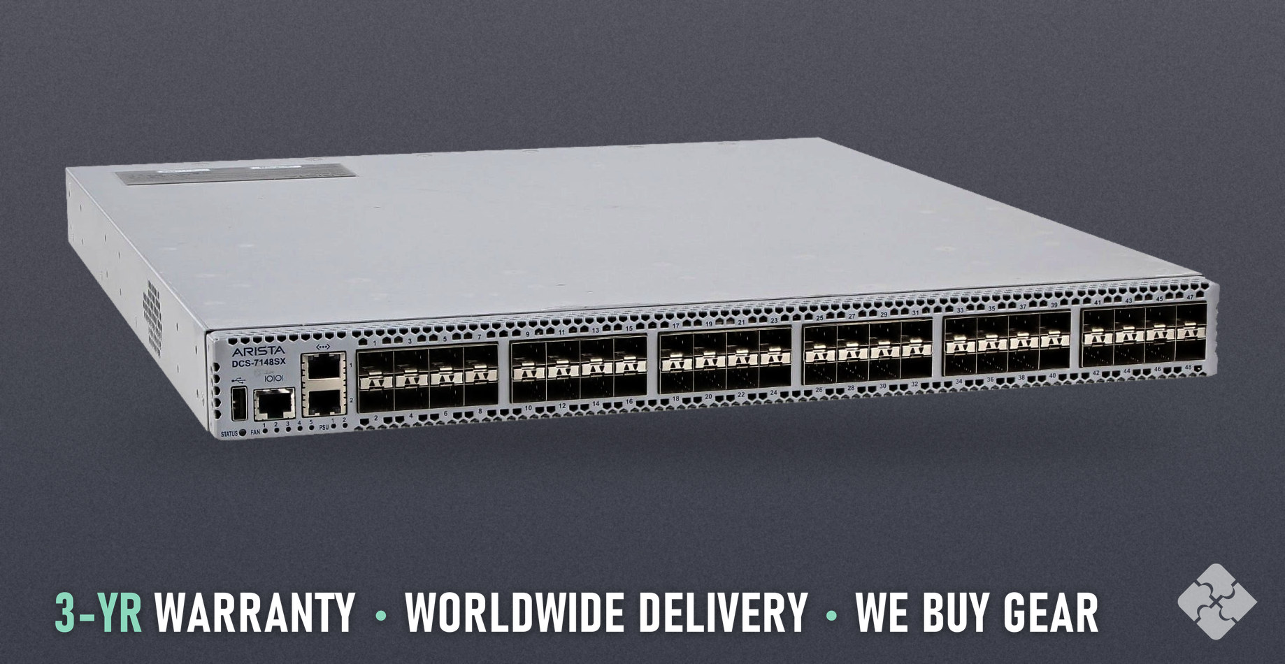 DCS-7148SX-R Arista 7148SX switch, 48x 10GbE SFP+