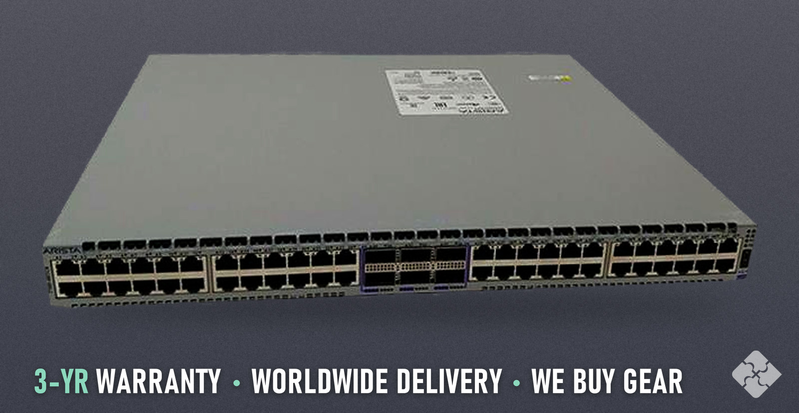 DCS-7160-48TC6-F Arista 7160 switch, 48x 1/10GbE RJ45 and 6x 100GbE QSFP28