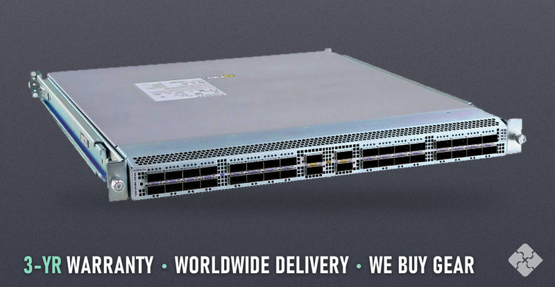 Arista DCS-7280CR3MK-32D4S-F / 32 ports of 100GbE QSFP28 and 4 ports of 400GbE QSFP-DD