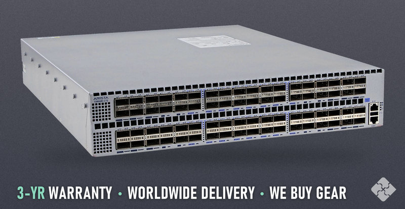Arista DCS-7280QR-C72-F / 56 ports of 40GbE QSFP+ and 16 ports of 100GbE QSFP28