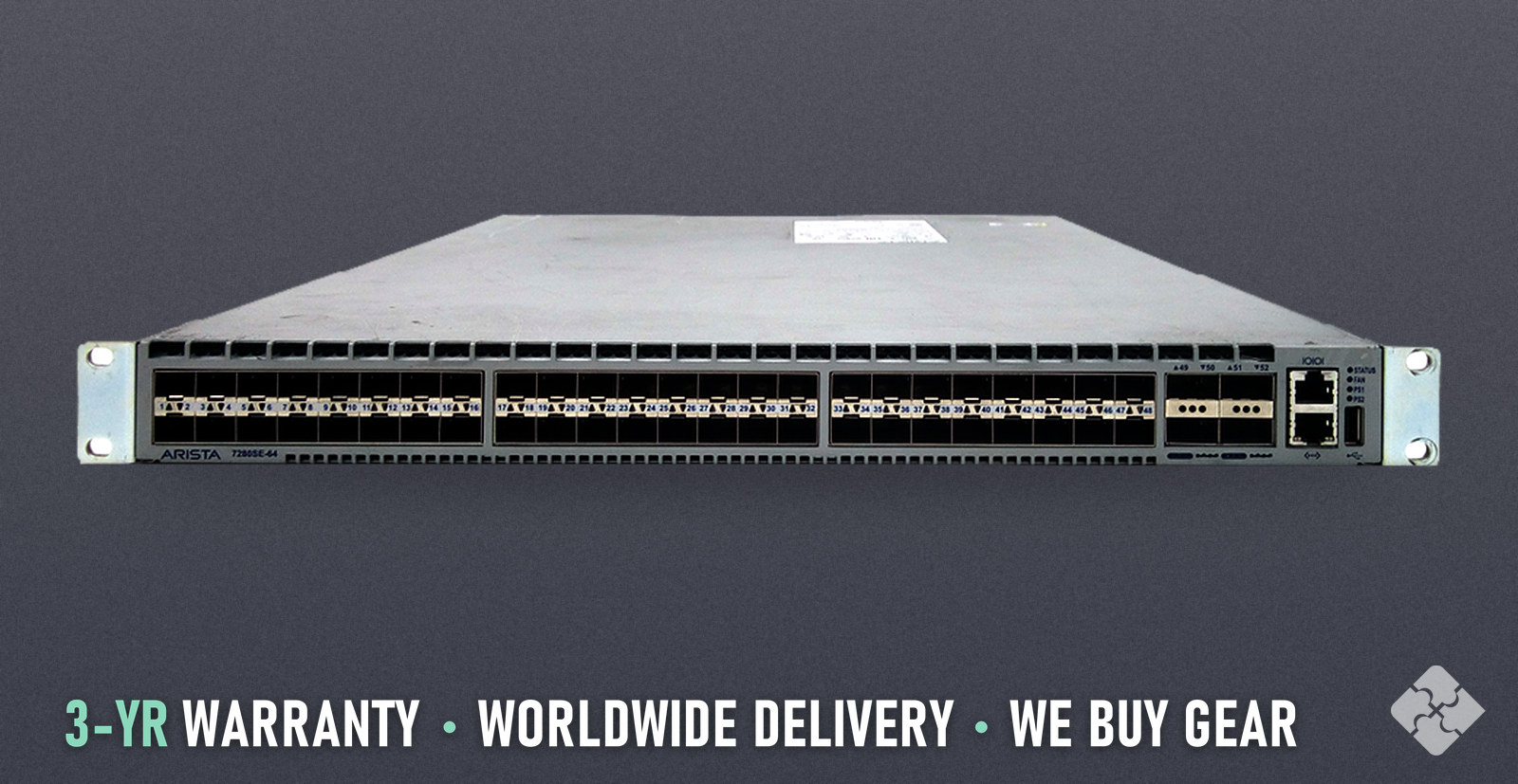DCS-7280SE-64-R Arista 7280SE switch, 48x 10GbE SFP+ and 4x 40GbE QSFP+