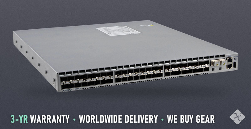 Arista DCS-7280SE-72-R / 48 ports of 10GbE SFP+ and 2 ports of 100GbE QSFP28, Tested & Guaranteed