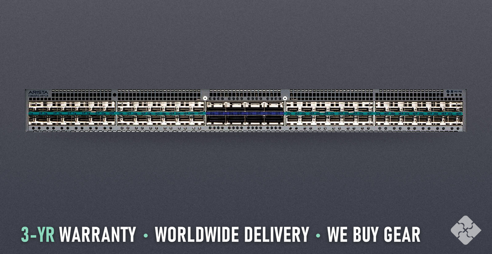 Arista DCS-7280SR3-48YC8-R / 48 ports of 25GbE SFP28 and 8 ports of 100GbE QSFP28