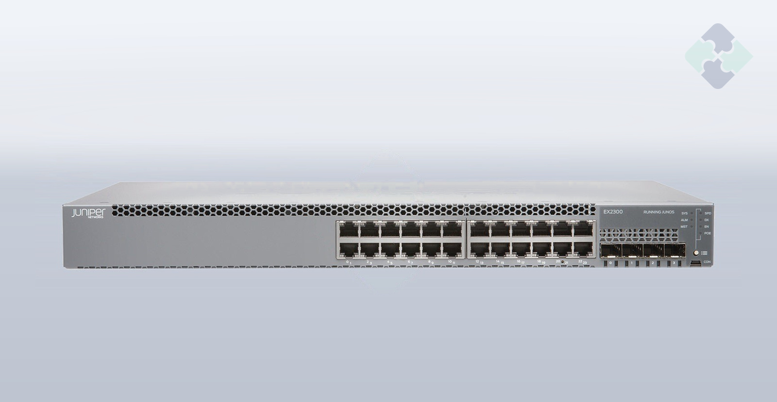 Juniper EX2300-24T 24-Port 1GbE Switch 4x 10GbE SFP+. Refurbished, tested & guaranteed