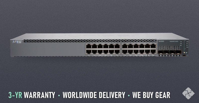 Juniper EX2300-24T 24-Port 1GbE Switch 4x 10GbE SFP+. Refurbished, tested & guaranteed