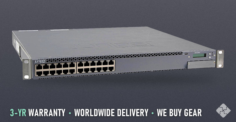 Juniper EX4300-24T-TAA / 24 ports of 1GbE RJ45 and 4 ports of 40GbE QSFP+, Tested & Guaranteed