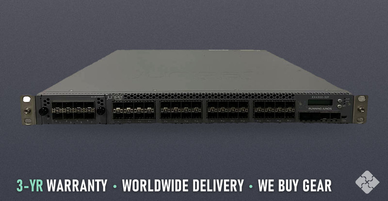 Juniper EX4300-32F-DC / 32 ports of 1GbE SFP and 2 ports of 40GbE QSFP+, Tested & Guaranteed