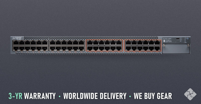 Juniper EX4300-48MP / 24 ports of 1GbE PoE+ RJ45 and 4 ports of 40GbE QSFP+, Tested & Guaranteed