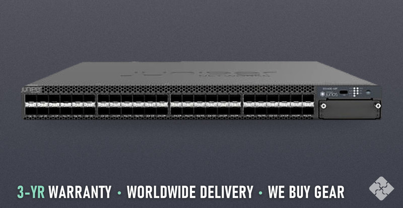 Juniper EX4400-48F / 48-port fiber switch: 36x SFP 1GbE + 12x SFP+ 10GbE access ports