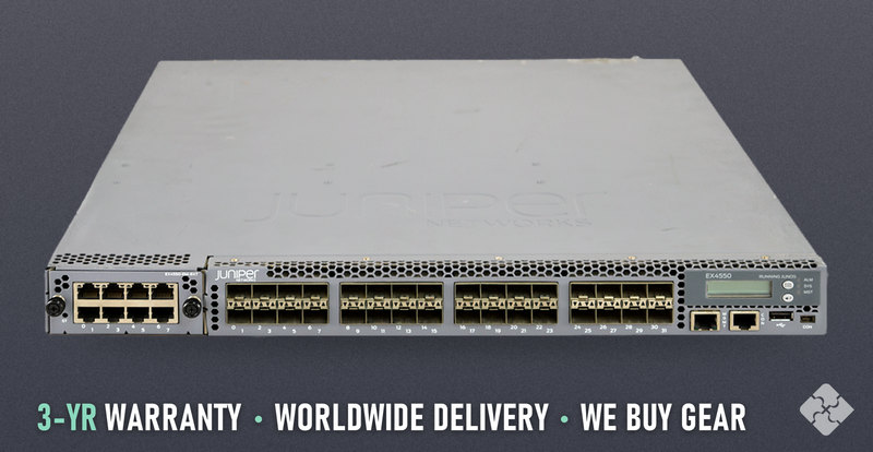 Juniper EX4550-32F-AFO / 32x 10GB SFP+ 2x Expansion Mod Slots F-B Air Switch, Tested & Guaranteed
