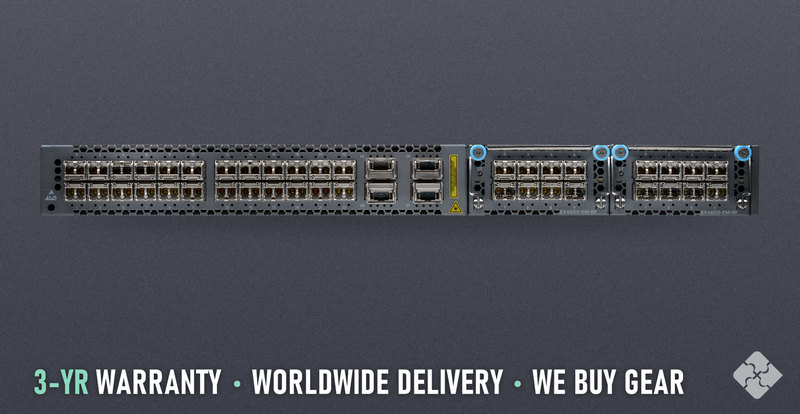 Juniper EX4600-40F-DC-AFO / 24 ports of 1/10GbE SFP+ and 4 ports of 40GbE QSFP+