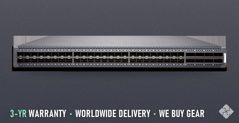 Juniper EX4650-48Y-DC-AFO / 48 ports of 25GbE SFP28 and 8 ports of 100GbE QSFP28