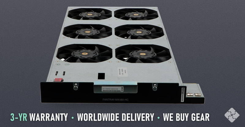 FFANTRAY-MX480-HC-S Juniper, MX480 chassis high-capacity fan tray, 6 hot-swappable fans