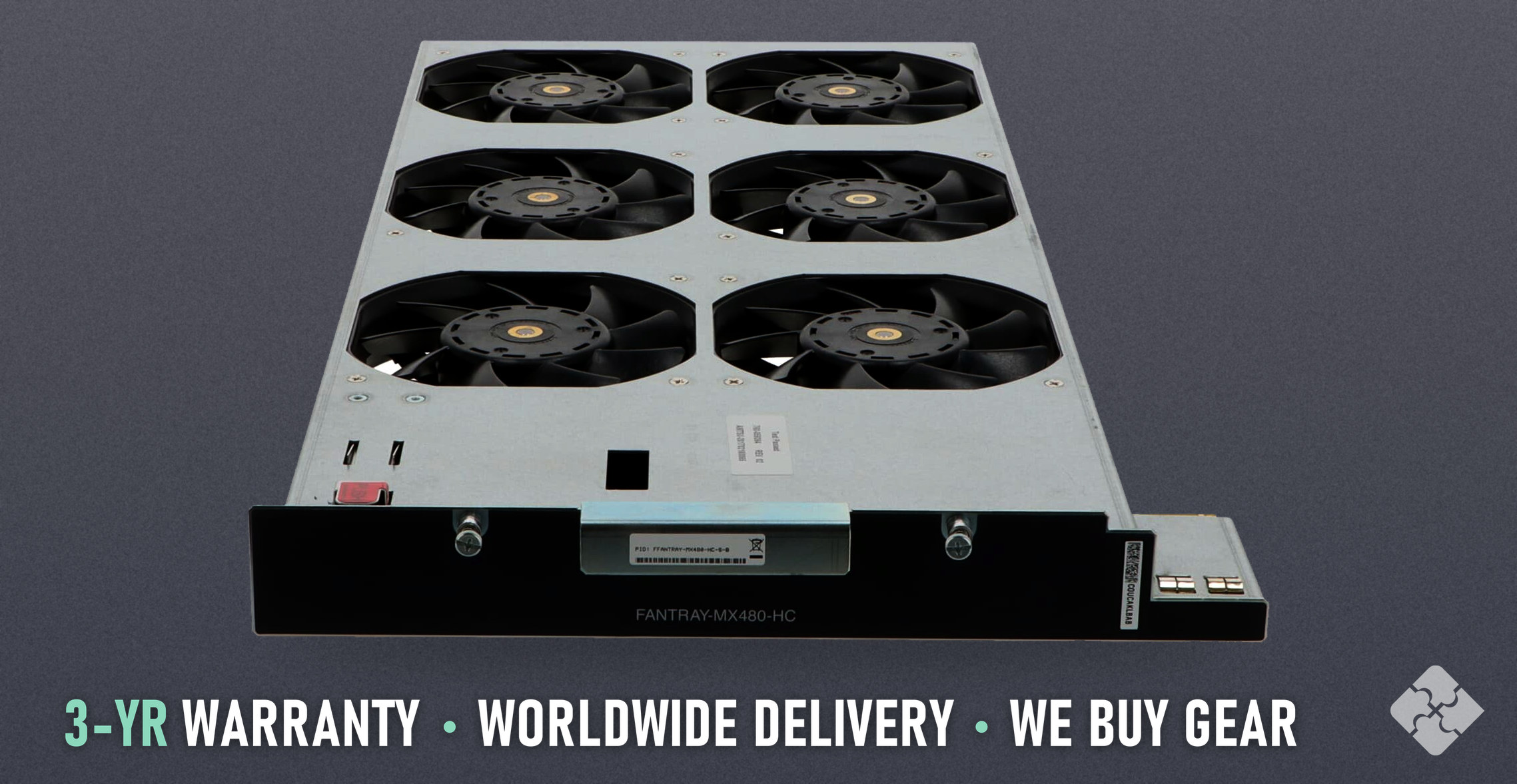 FFANTRAY-MX480-HC-S Juniper, MX480 chassis high-capacity fan tray, 6 hot-swappable fans