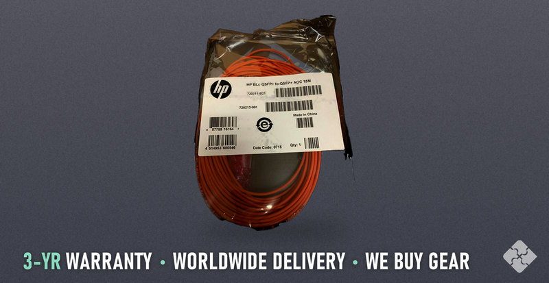 Hp 720211-B21 / BladeSystem c-Class 40G QSFP+to QSFP+ 15m Active Optic Cable, Tested & Guaranteed