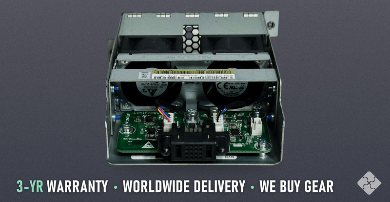 JC682A Hp, A58x0AF fan tray, back-to-front airflow (power-supply side intake, port-side exhaust)