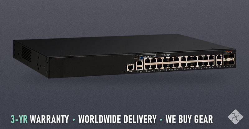 Brocade ICX7150-24-4X1G / 24 ports of 1GbE RJ45 and 4 ports of 1GbE SFP, Tested & Guaranteed